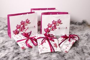 طراحی پک هدایای مزون زنانه وستیتالیا
