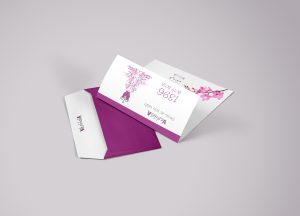 طراحی پاکت اداری مزون زنانه وستیتالیا